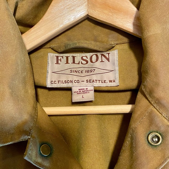 Filson Vintage Tin Cloth Cruiser Jacket - Picture 3 of 3